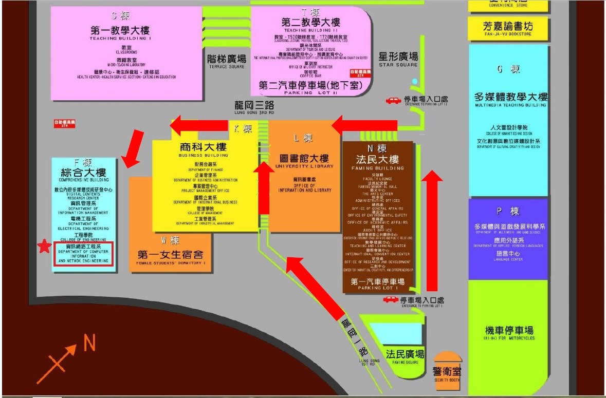 系位置圖 龍華科技大學資訊網路工程系